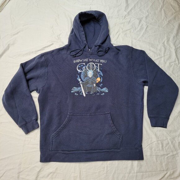 Rick & Morty Hoodie Game of Thrones Rare Collab Delta Tag Show Me What You GOT - Picture 8 of 8